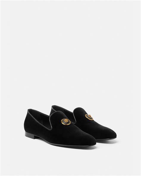 mocassini velluto versace|Men's Versace Shoes .